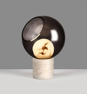 Alabaster Modern Smoked Glass Table Lamp — image 12