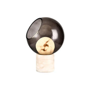 Alabaster Modern Smoked Glass Table Lamp — image 18
