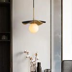 Alabaster Montera Brass Pendant Light — image 3