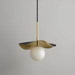 Alabaster Montera Brass Pendant Light — image 11
