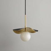 Alabaster Montera Brass Pendant Light — image 11