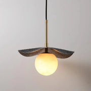 Alabaster Montera Brass Pendant Light — image 9