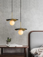 Alabaster Montera Brass Pendant Light — image 6