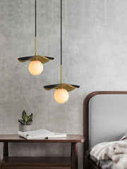Alabaster Montera Brass Pendant Light — image 6