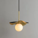 Alabaster Montera Brass Pendant Light — image 10