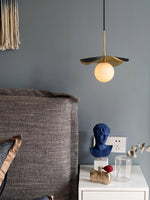 Alabaster Montera Brass Pendant Light — image 7