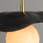 Alabaster Montera Brass Pendant Light — image 13