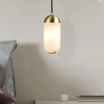 Alabaster Moonshade Copper Pendant Lamp — image 3