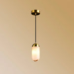 Alabaster Moonshade Copper Pendant Lamp — image 7