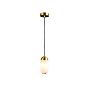 Alabaster Moonshade Copper Pendant Lamp — image 13