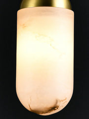Alabaster Moonshade Copper Pendant Lamp — image 8