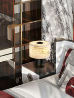 Alabaster Outela Brass Table Lamp — image 8