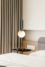 Alabaster Oval Ring Pendant Lamp — image 14