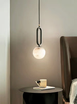 Alabaster Oval Ring Pendant Lamp — image 5