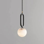 Alabaster Oval Ring Pendant Lamp — image 15