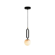 Alabaster Oval Ring Pendant Lamp — image 19