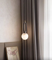 Alabaster Oval Ring Pendant Lamp — image 13
