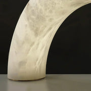 Alabaster Piped Table Lamp