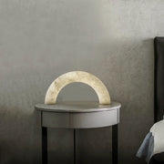 Alabaster Piped Table Lamp