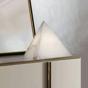 Alabaster Pyramid Table Lamp — image 3