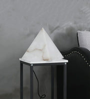 Alabaster Pyramid Table Lamp — image 8
