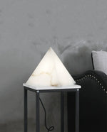 Alabaster Pyramid Table Lamp — image 7