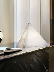 Alabaster Pyramid Table Lamp — image 6