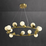 Alabaster Raechelle Brass Chandelier — image 8