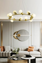 Alabaster Raechelle Brass Chandelier — image 4