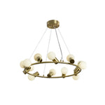 Alabaster Raechelle Brass Chandelier — image 14