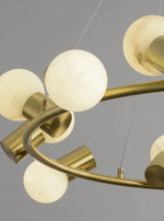 Alabaster Raechelle Brass Chandelier — image 9