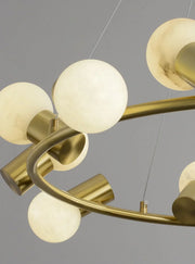 Alabaster Raechelle Brass Chandelier — image 9