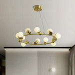Alabaster Raechelle Brass Chandelier — image 5