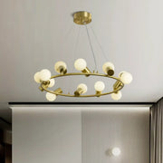 Alabaster Raechelle Brass Chandelier — image 5