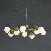 Alabaster Raechelle Brass Chandelier — image 13