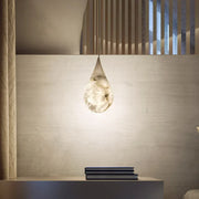 Alabaster Raindrop Pendant Light — image 2