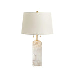 Alabaster Raw Fbric Table Lamp — image 11