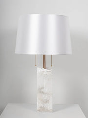 Alabaster Raw Fbric Table Lamp — image 10