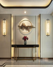 Alabaster Rectangle Calliope Wall Sconce