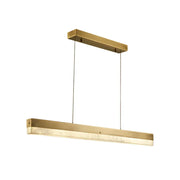 Alabaster Rectangle Linear Pendant Light — image 1