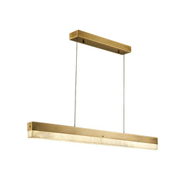 Alabaster Rectangle Linear Pendant Light — image 1