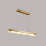 Alabaster Rectangle Linear Pendant Light — image 29
