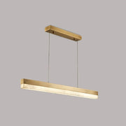 Alabaster Rectangle Linear Pendant Light — image 29