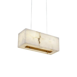 Alabaster Rectangular Chandelier — image 1