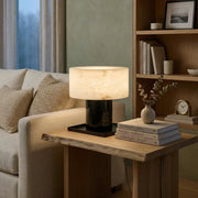 Alabaster Solid Cylindrical Table Lamp — image 2