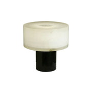 Alabaster Solid Cylindrical Table Lamp — image 1