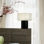 Alabaster Solid Cylindrical Table Lamp — image 3