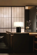Alabaster Solid Cylindrical Table Lamp — image 7