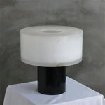 Alabaster Solid Cylindrical Table Lamp — image 12