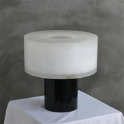Alabaster Solid Cylindrical Table Lamp — image 12